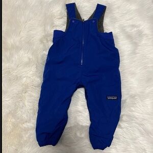 Patagonia snow overalls baby Sz 18 Months blue